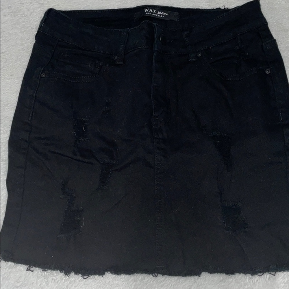 Black Ripped Skirt✨